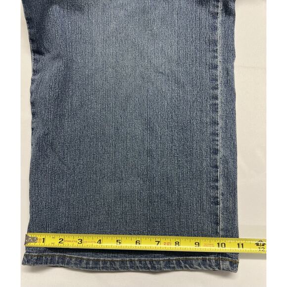 Avenue Blues Womens Wide Leg Jeans Size 24 Plaid Patchwork Fall Denim - Picture 10 of 10